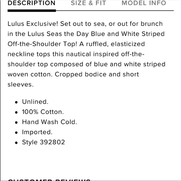 Lulus off the shoulder top - Picture 5 of 5